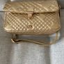 Gold quilted Punt Roma bag Image 10