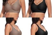 Brand New WANAFREE Women's Wireless Bras Seamless Comfort Bralette Anti-Sagging Bra with Pad