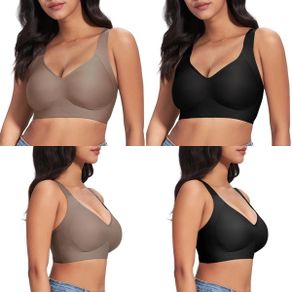 Brand New WANAFREE Women's Wireless Bras Seamless Comfort Bralette Anti-Sagging Bra with Pad