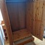 Solid pine wardrobe with drawers Image 4