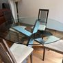 Large Round Glass Dining Table Image 3