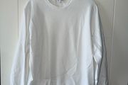 Reiss Men's White Textured Crew Neck Jumper - size large