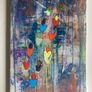 Original Abstract Painting of Cyclists Tour De France The Peleton Bike Bicycle Art  Gift Image 3