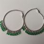 925 silver emerald stones earrings Image 8