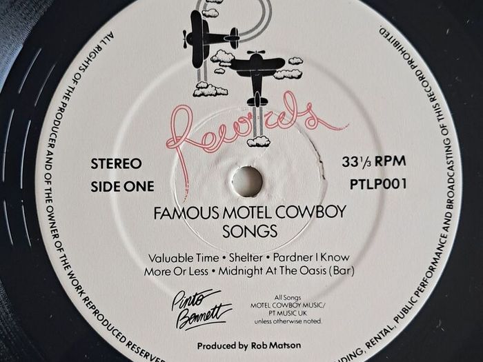 Pinto Bennett And The Famous Motel Cowboys - Famous Motel Cowboy Songs Vinyl