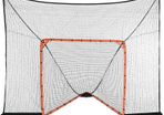 Hockey and Lacrosse Goal Backstop with Extended Coverage, 12' x 9' Lacrosse Net, Complete Accessories Training Net, Quick Easy Setup Backyard Lacrosse Equipment, Perfect for Youth Adult Training