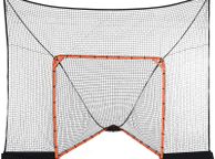 main image for ad Hockey and Lacrosse Goal Backstop with Extended Coverage, 12' x 9' Lacrosse Net, Complete Accessories Training Net, Quick Easy Setup Backyard Lacrosse Equipment, Perfect for Youth Adult Training