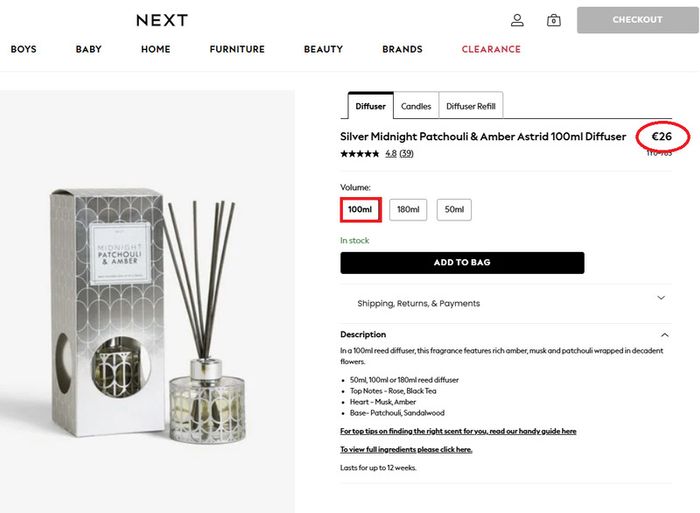 NEXT Diffuser