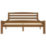 Bed Frame Honey Brown Solid Pinewood 120x200 cm Image 3