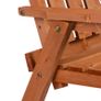 2-Seater Fir Wood Bench w/ Centre Table Image 3