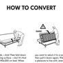 IKEA 3 Seater Couch/Double Bed Image 3