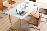 Executive Desk, 160 cm W x 80 cm D Large Office Desk, Modern Computer Table Conference Meeting Room Table