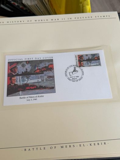 The History of World War II in post stamps