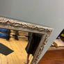 Living room silver coated wood mirror Image 3