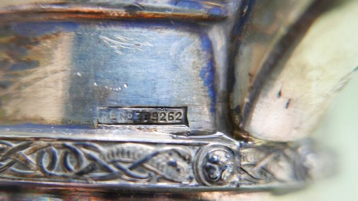 Vintage "A B & S" -Atkin Brothers & Sons, Silver-Plated Mug 1853s