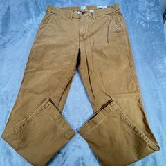 Gap Men's Essential Khaki Straight Fit Chinos - Brown - W32 L29 - Stretch