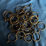 30 heavy duty antique brass curtain pole rings and accessories Image 6