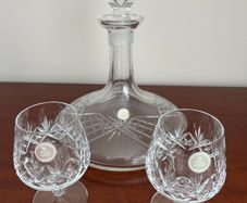 Royal Albert Crystal Brandy Glasses and Decanter