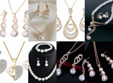 pearl earring sets