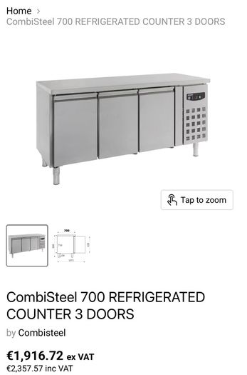 Combisteel 700 Refrigerated Counter 3 Doors