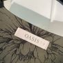 Oasis Floral Blouse Top Knot Detail Black Green Flower Pattern Top Size S Small Image 3