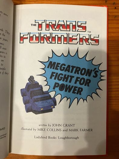 Book: 'Transformers Megatron's Fight For Power'