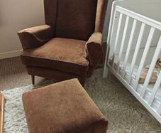 Arm Chair and Foot Stool