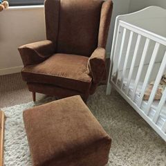 Arm Chair and Foot Stool