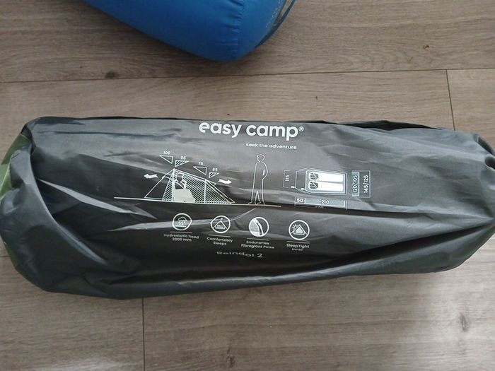 Easy camp 2 man tent and sleeping bag