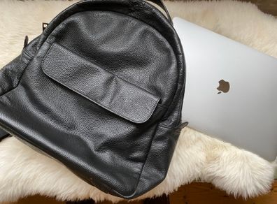 Leather backback