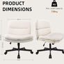 Velvet Desk Chair with Gravity Brake Wheels, Height Adjustable & Cross Legged Chair, Wide Padded Seat Swivel Computer Chair for Home/Office, Supports 136KG Image 2