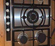siemens 5-burner stainless steel gas hob
