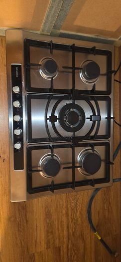siemens 5-burner stainless steel gas hob
