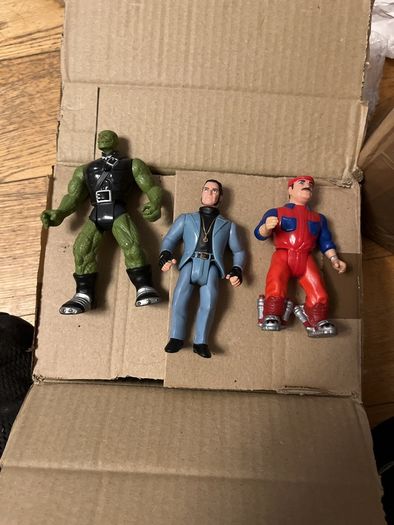 Rare Super Mario Bros Movie Figure Lot 1993 ERTL Vintage - Mario, Iggy, Goomba Cult Classic
