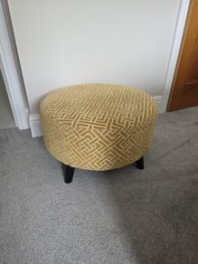 Footstool and Cushions