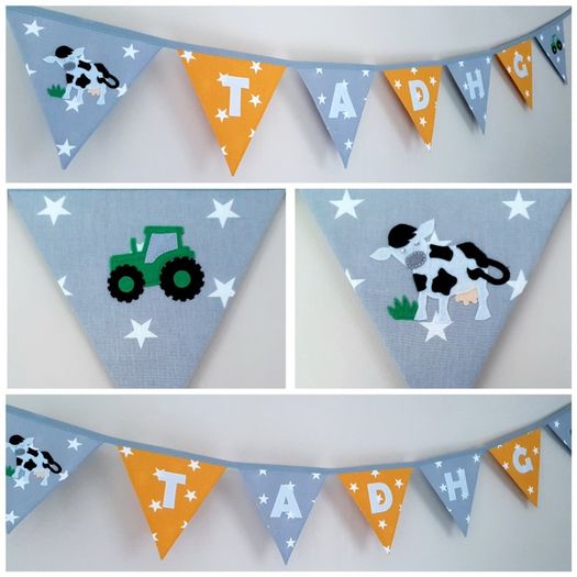Eco-Friendly Personalised Cotton Bunting Made to Order