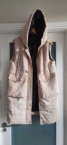 RISING Beige Longline Gilet Sz XL (Fit 18-22UK) - Bnwt