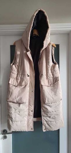 RISING Beige Longline Gilet Sz XL (Fit 18-22UK) - Bnwt