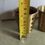 Set of 3 Small Brass Chamberstick | Brass Candle Holder Image 3