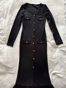 Black long sleeve dress