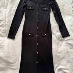 Black long sleeve dress