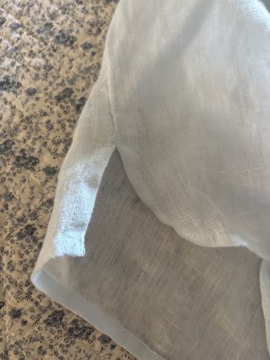 The white company size 18 linen and lace blouse