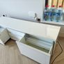 White gloss TV unit with drawers Image 4