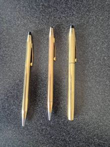 Three Vintage Cross Pens