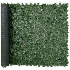 Ivy Privacy Fence, 1.5 x 2.5m Artificial Green Wall Screen, Greenery Ivy Fence with Mesh Cloth Backing and Strengthened Joint