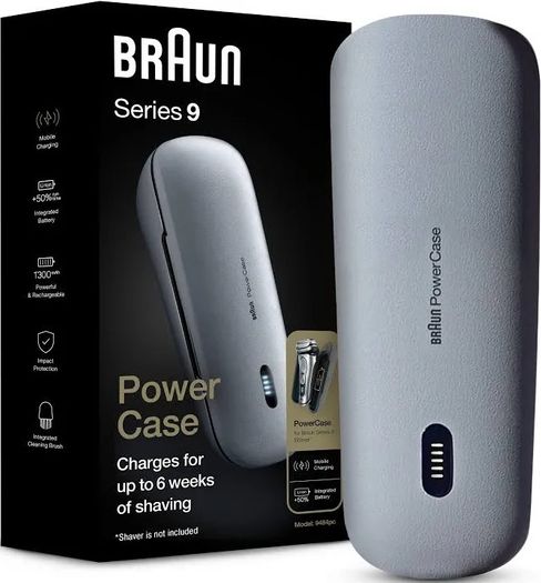 Braun Powercase For Electric Razors For Men, Compatible With Braun Series 9 Pro, Series 9 And Series 8 Electric Shavers