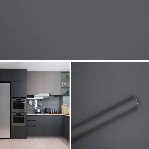 Sticky Back Plastic Paper Self Adhesive 40X300cm Peel and Stick Wallpaper Vinyl Film Roll Covering Wardrobes Drawers Doors Bedroom Living Room (MULTIPLE COLOURS AVAILABLE)