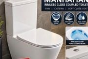 NEW Cc Pan cistern soft-close seat