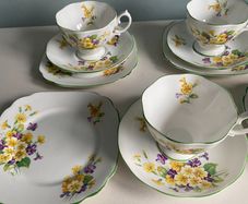 Royal Albert  Primulette Cups and Saucers