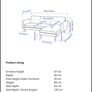 KEA SMEDSTORP 3-Seater Sofa with Chaise  Beige Grey Image 3